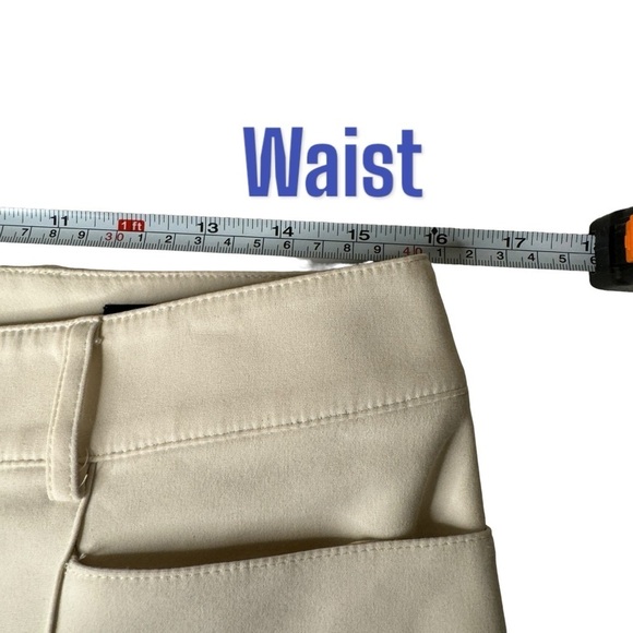 St. John Jennifer Cream Crop Pants women’s 8 career business casual professional - Picture 7 of 10